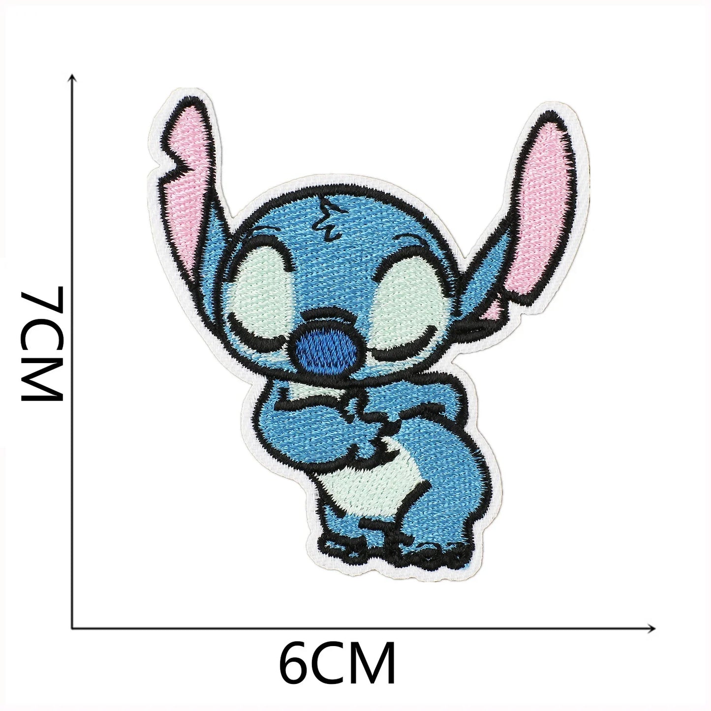 Cartoon Cute Anime Stitch Iron on Patches for Clothing T-shirt Bag Shose Stitch Patch Garment Stickers Embroidery Cloth Sticker