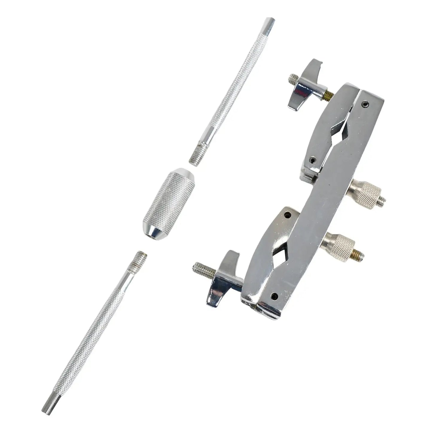 Kit de coussinets de tambour de pratique d'inclinaison de frein de cymbale en métal avec support, amortisseur de caisse claire, pinces d'extension de tambour muet, PerSCH TingSCH