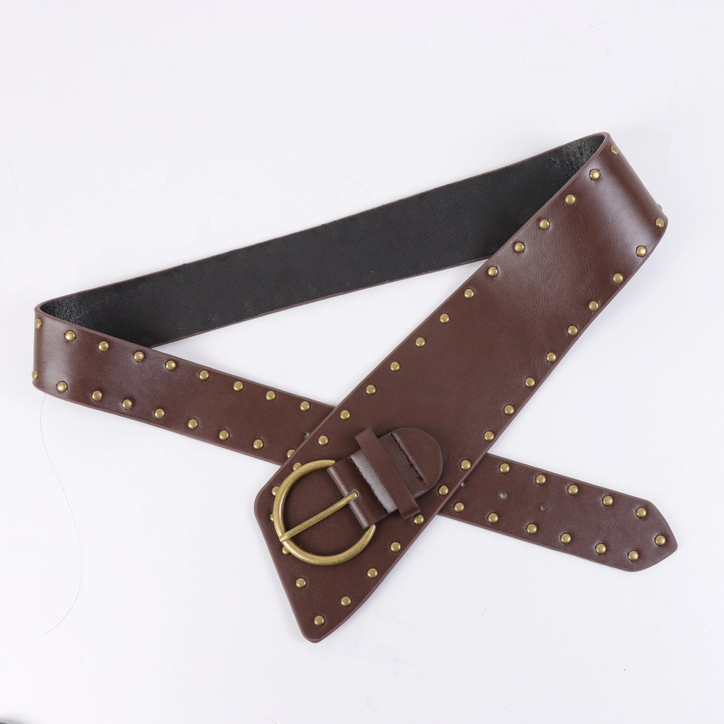 Y2K – ceinture en cuir Corset de Cowgirl occidentale rétro, Punk gothique, Rivet large, cintré à la taille, ceinture Corset sauvage pour femmes