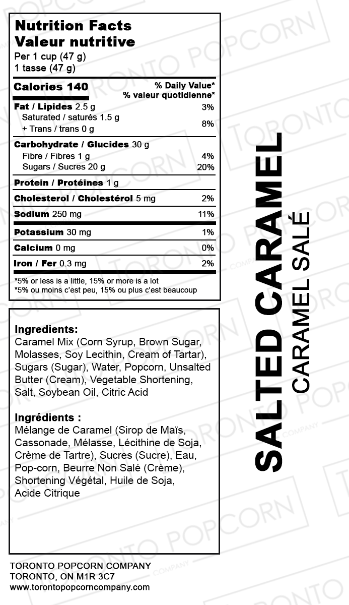 Popcorn au caramel salé
