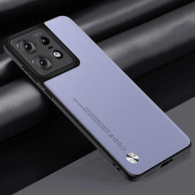 Leather Case for Motorola Moto Edge 50 Pro Luxury Carbon Fiber Matte Silicone Protection Phone Cover MotorolaEdge50Pro Coque
