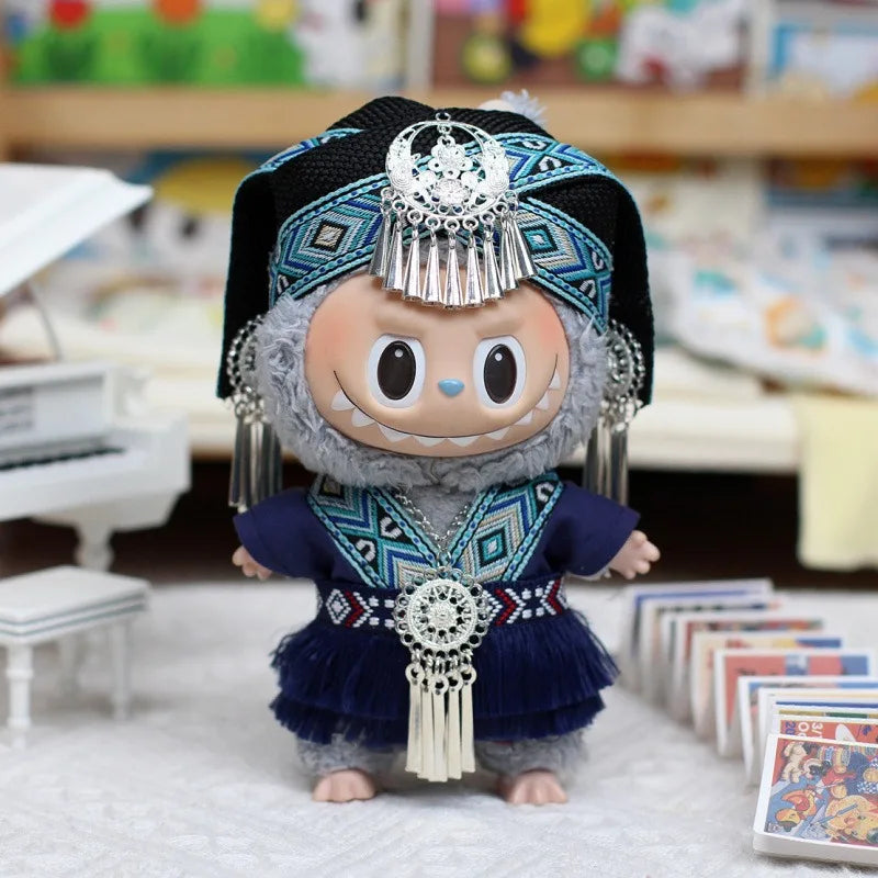 Labubu clothing refers to unique costumes of ethnic minorities in China, with distinctive characteristics (dolls not included)