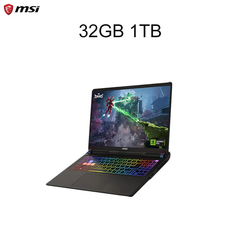 2025 MSI Vector 16 HX AI Gaming Laptop 16 Inch 2.5K 240Hz IPS Screen Notebook Ultra 9-275HX 64GB 4TB RTX5080 Netbook Computer PC