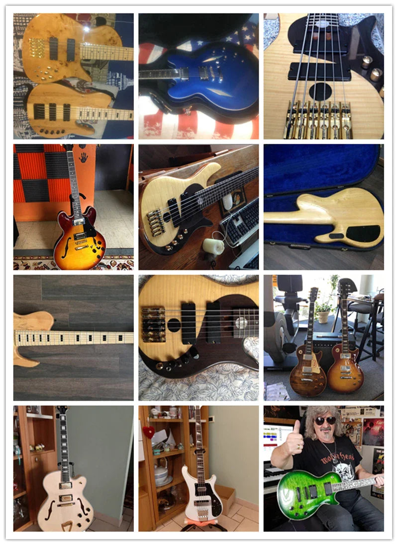 Custom High Quality 6-string Electric Guitars with Gold Tremolo Bridge, Red Body, Custom Offer