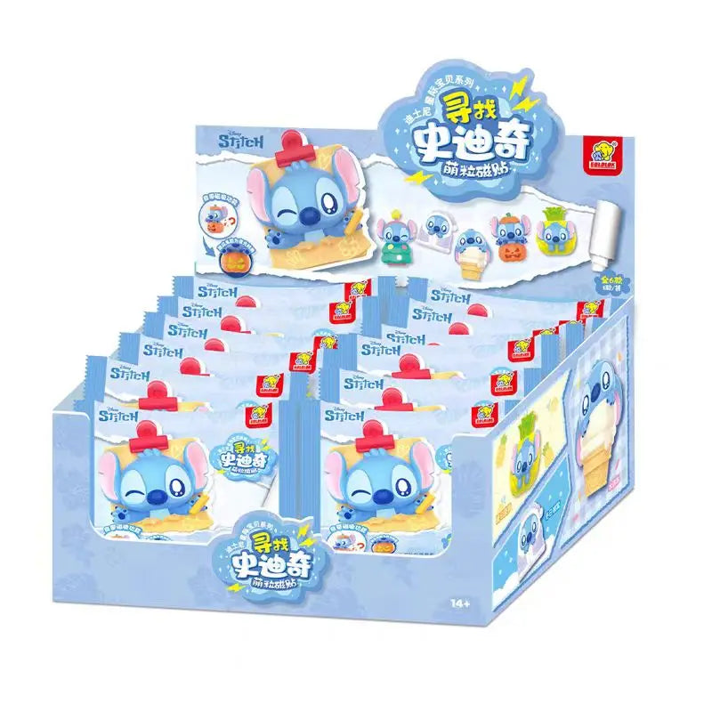 Original Looking For Stitch Series Magnetic Blind Bag Mini Cute Pop Bean Blind Bag Stitch Blind Box Desktop Cute Decoration Gift