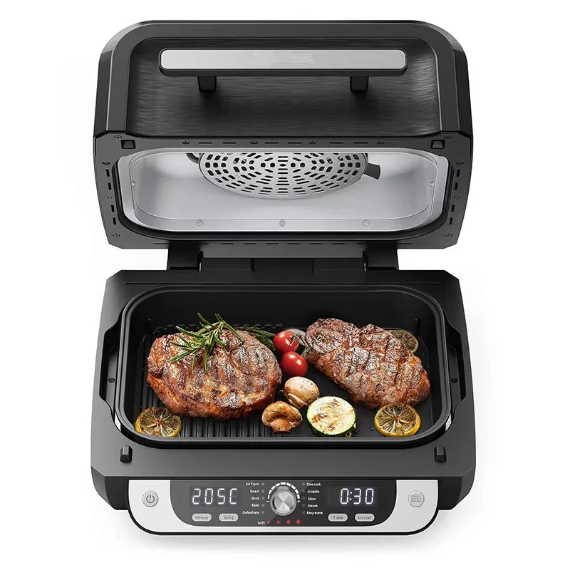 Indoor Air Fryer Grill Kitchen Appliances Party Cafe Home Non-oil Bake Air Crisp Roast Bake Broil Dehydrate Pizza Air Fryer