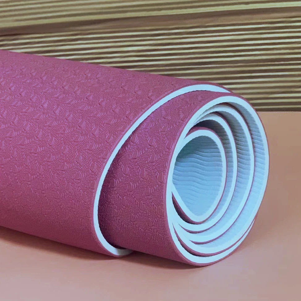 Thi Wide Long TPE Yoga Mat for Men And Women Fitn Dance Anti-Slip Home Use Slightly Defective Exercise Equipment