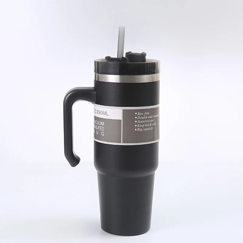 20oz/30oz Stainless Steel Thermos Water Bottle Car Insulated Cup Outdoor Sport Vacuum Flask Keeps Cold and Heat Thermal Mug
