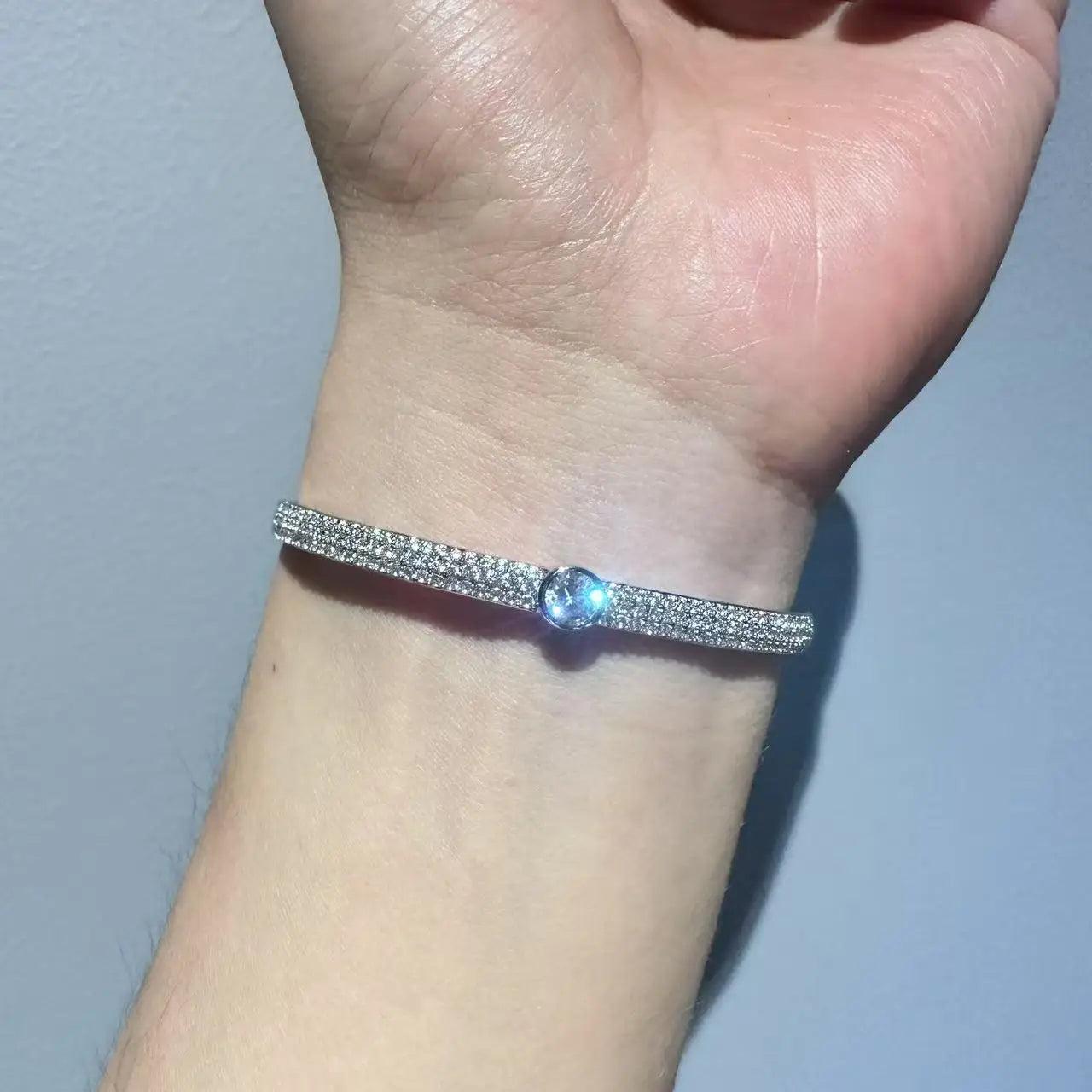 Bracelet en argent Sterling S925 pour femmes, minimaliste, lisse, hypoallergénique, bijoux, cadeau pour amis, saint-valentin, livraison gratuite
