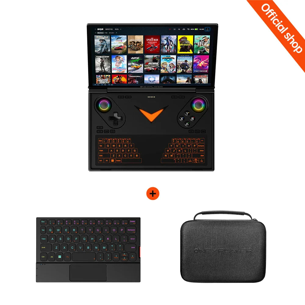OneXPlayer G1 Gaming Laptop AMD Ryzen AI 9 HX 370 & Intel Core Ultra 7 255H Portable 8.8 Inch 144Hz Dual-Mode Keyboard Computer