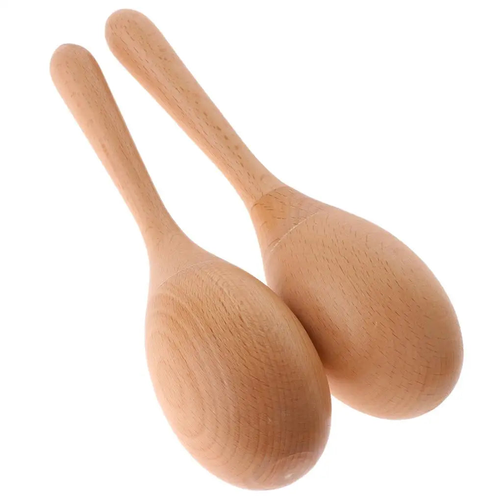 Marteau en bois Maraca Shaker, jouet musical, 2 pièces