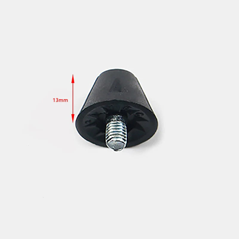 Pointes de remplacement pour chaussures de football noires, goujons durables pour chaussures de football, filetées M5, 13mm, 16mm, 1 pièce par ensemble