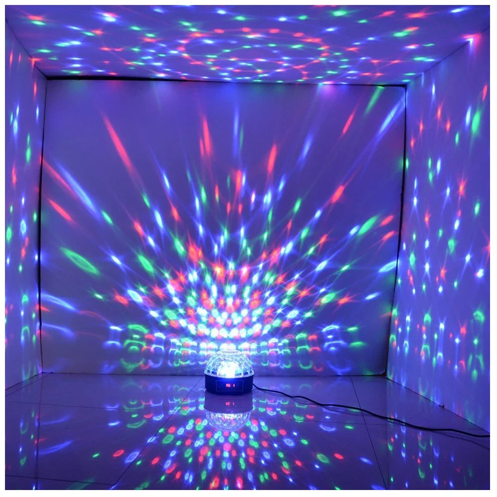 LED RGB Crystal Magic Ball Effect Light DMX Disco Dj Stage Light for KTV Club Pub Bar Wedding Show Voice-activated