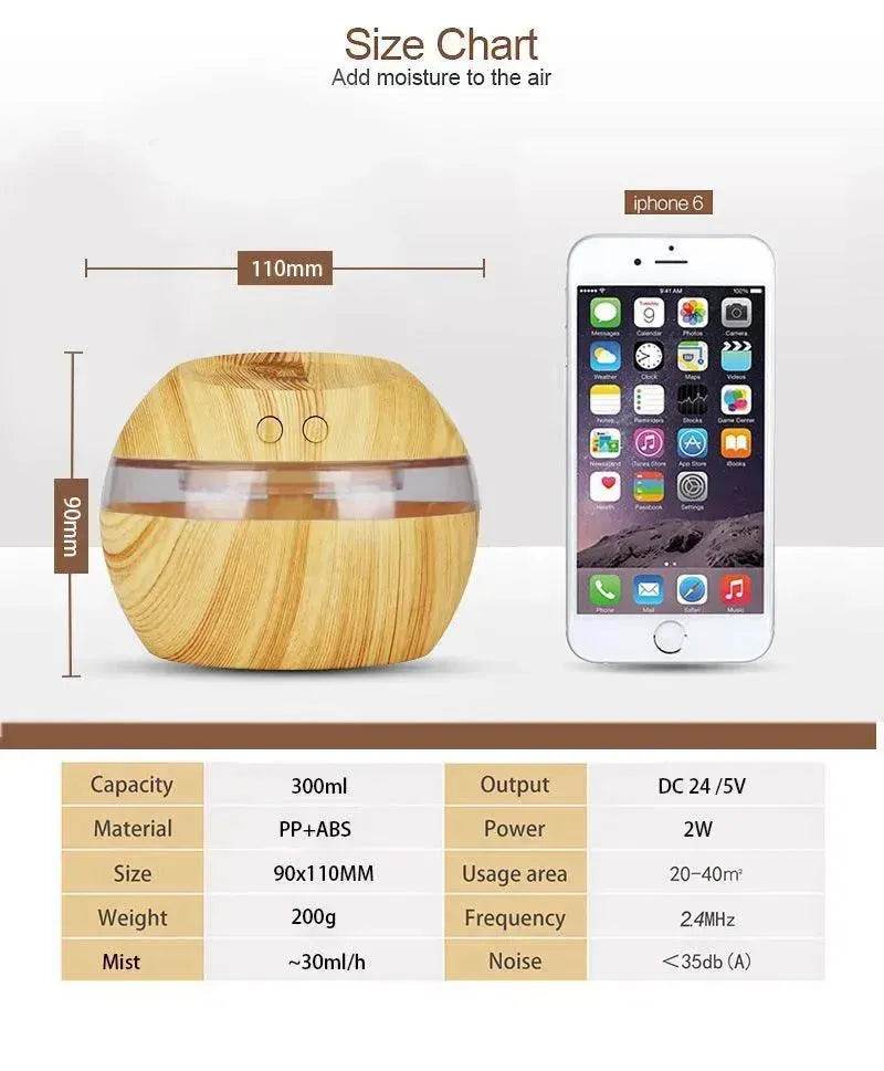 Simple Office Gift Household Appliances New Usb Wood Grain