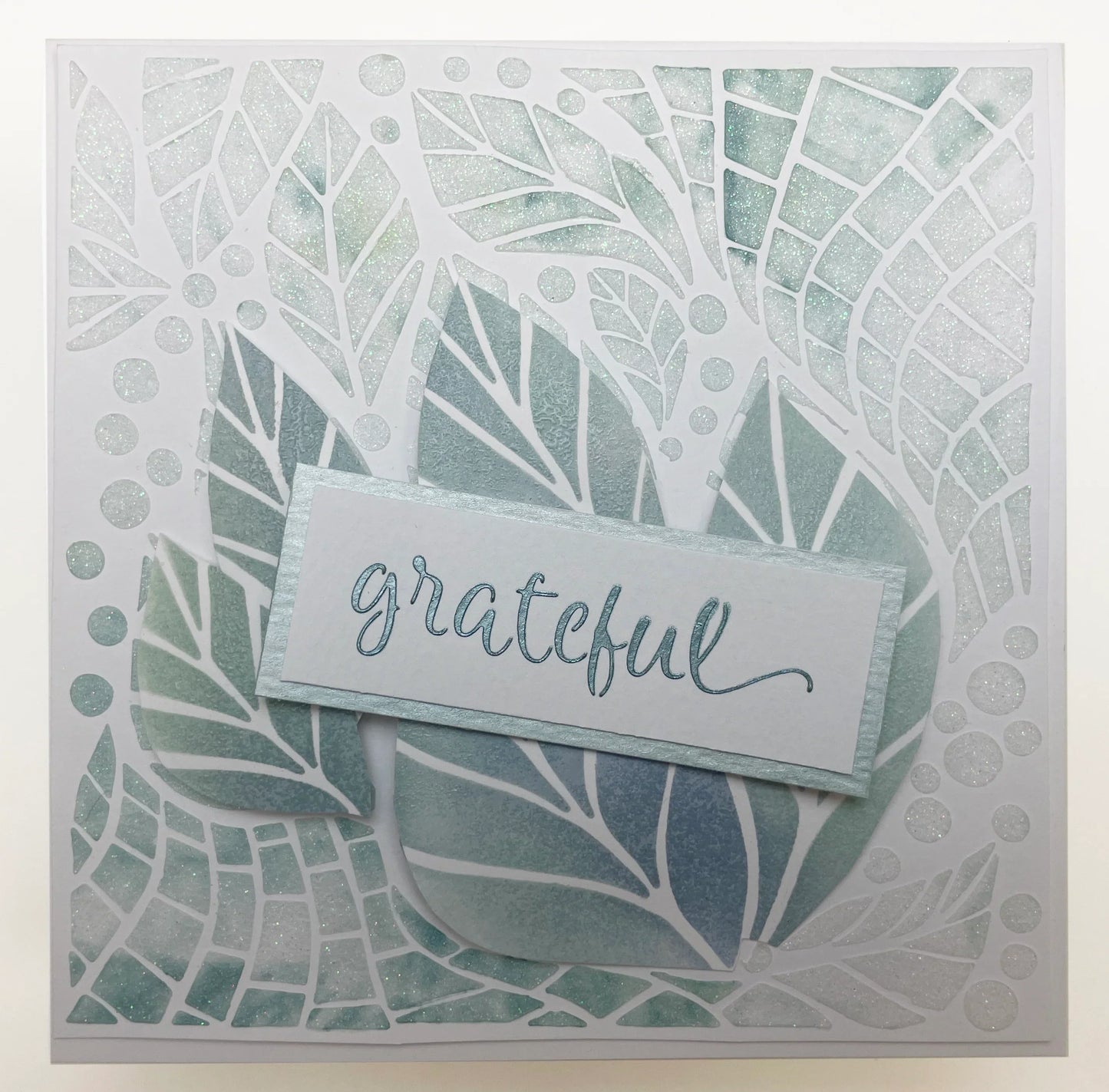 The Crafters Workshop 6x6 Stencil Abstract Leaves