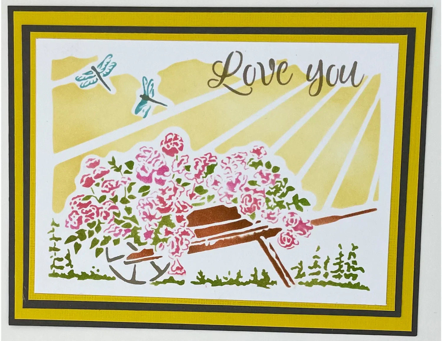 The Crafters Workshop A2 Layered Happy Wheelbarrow