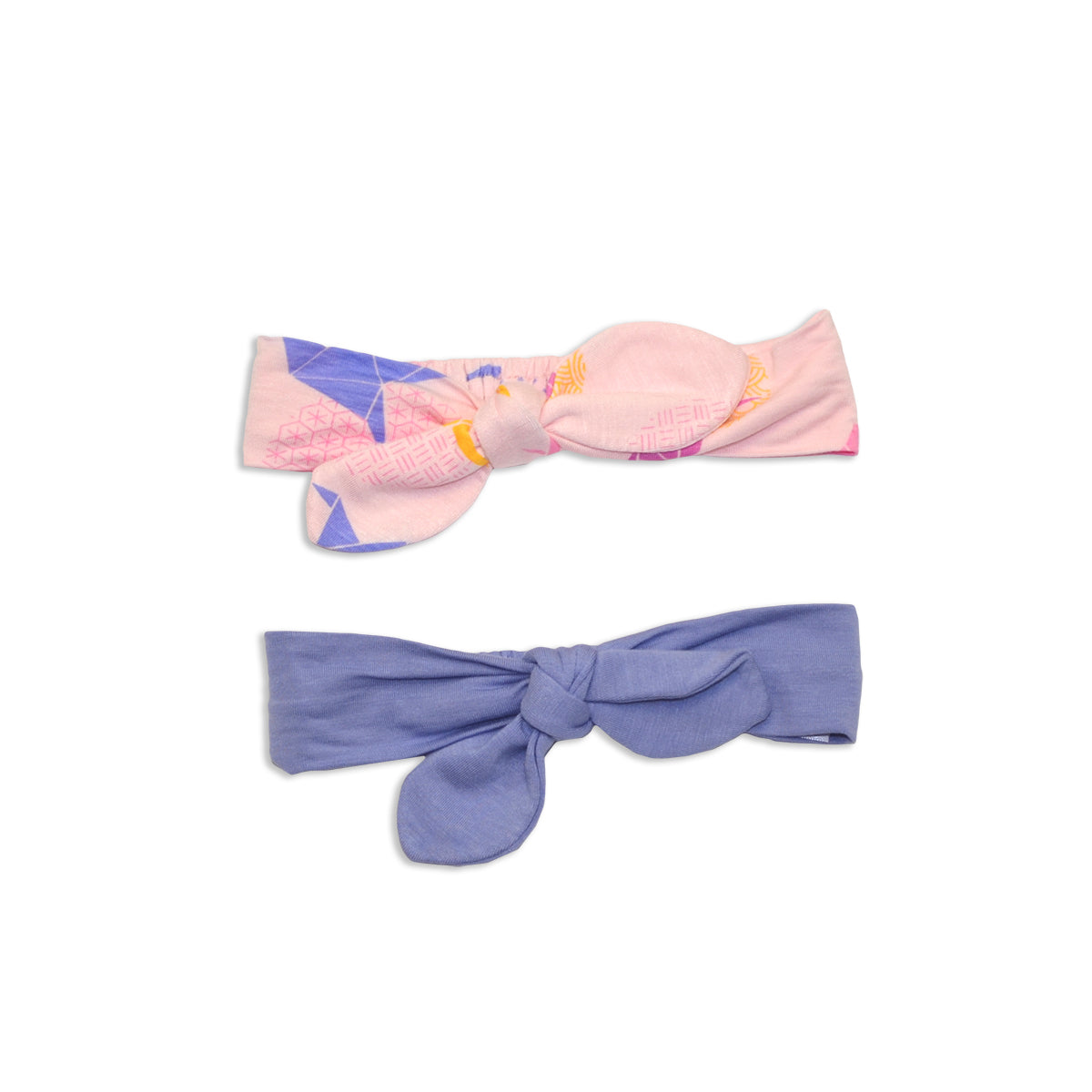 Lot de 2 bandeaux en bambou (imprimé origami/œufs de Pâques)
