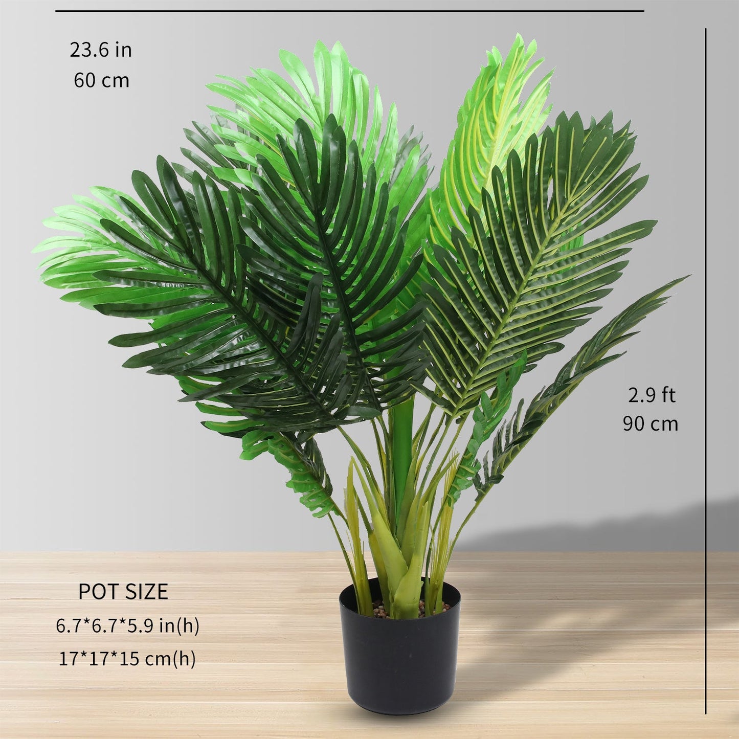 KIRU PALMIER ARTIFICIEL EN POT 90 CM