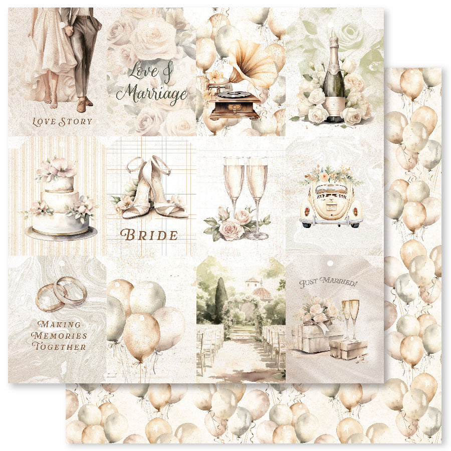 Wedding Joy D 12 x 12 Paper (12 pc Bulk Pack) 34200