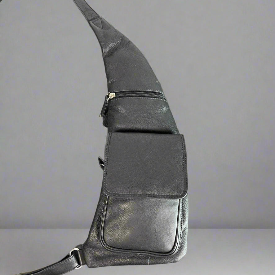 JBG International Sac Bandoulière en Cuir. Sac bandoulière Premium pour un transport urbain moderne.