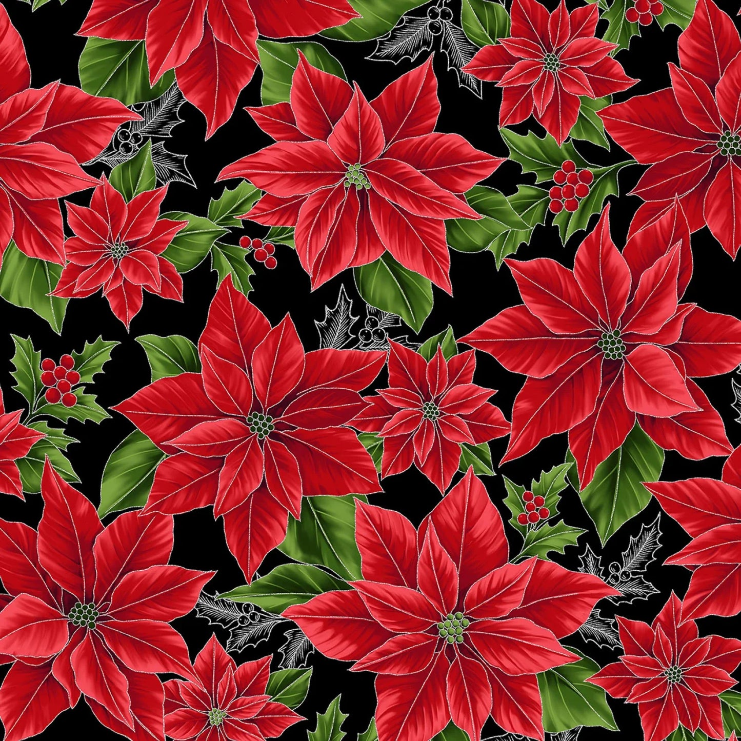 Hoffman - Blooming Holidays - Onyx/Silver - X7788H-213S