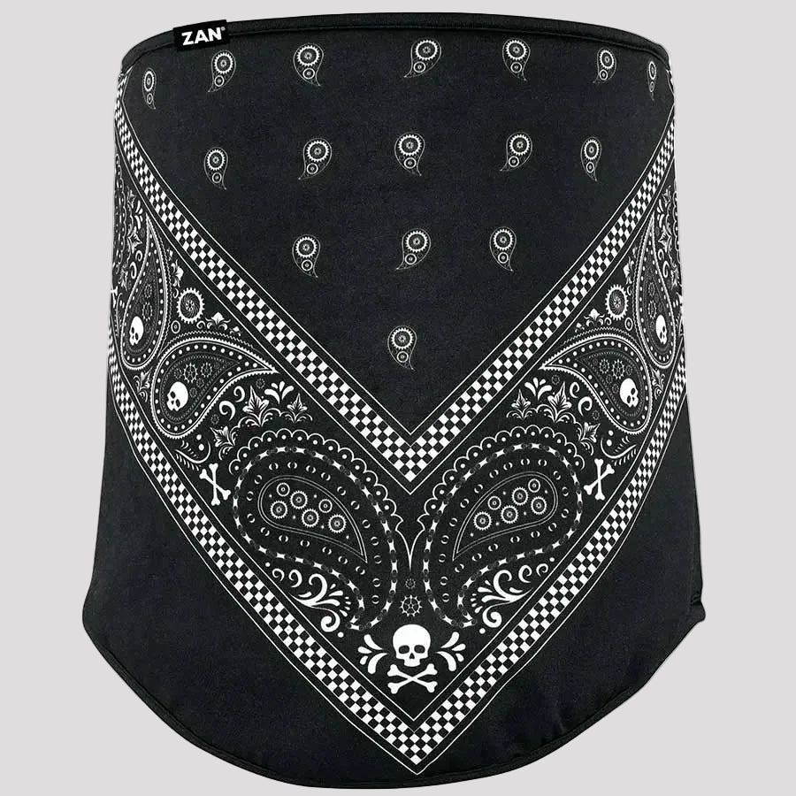 ZANheadgear Cache-cou Paisley Noir Motley