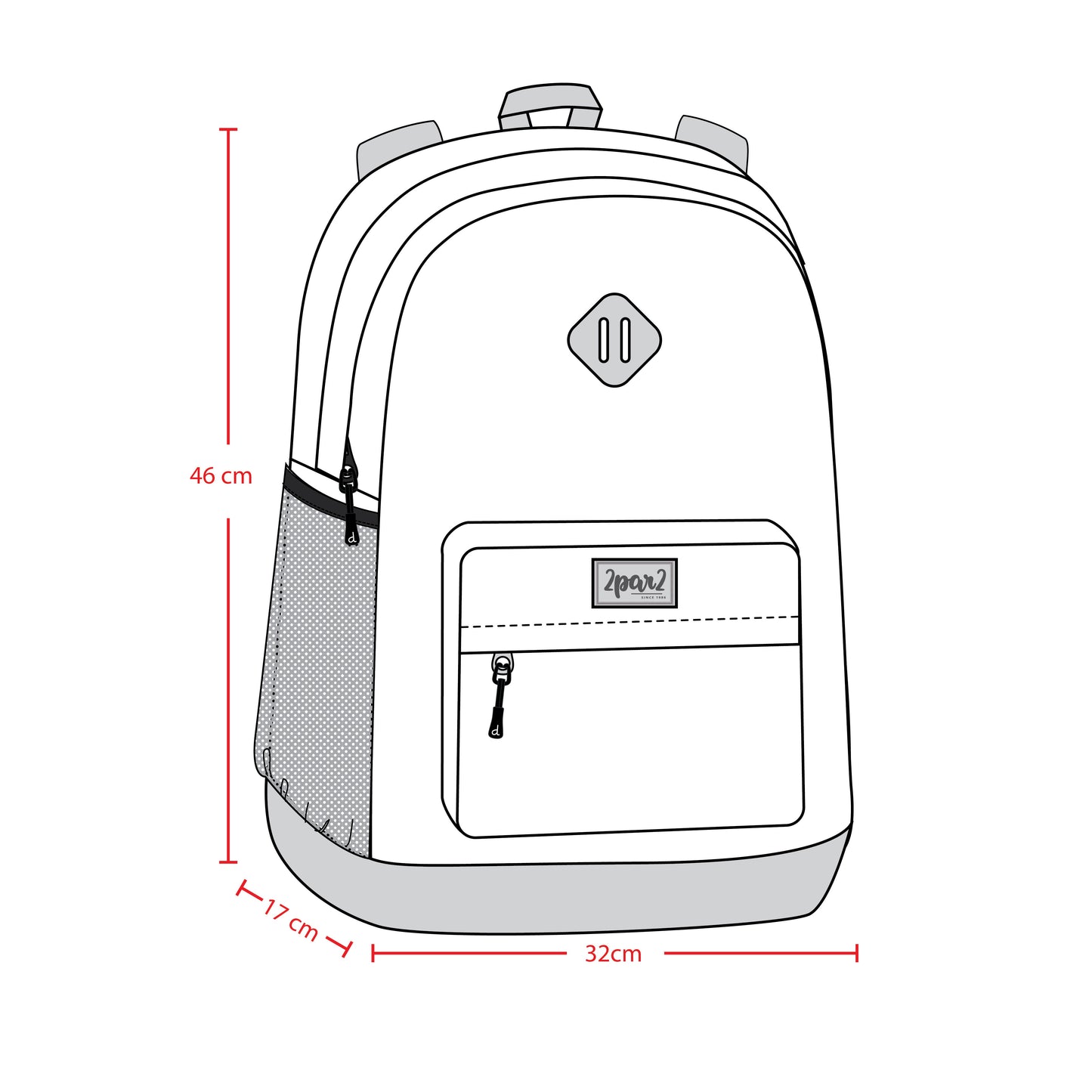 Kids Backpack Navy Unicorn Print