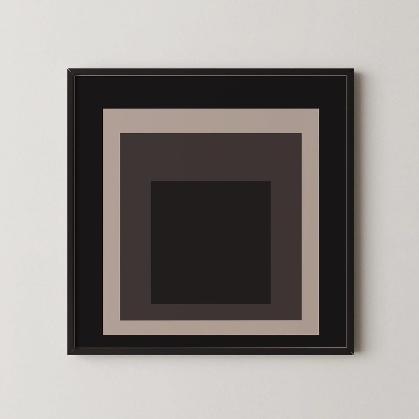 Josef Albers Inspired - Elegance - Homage to the Square Giclee Print: Mid-Century Modern Art