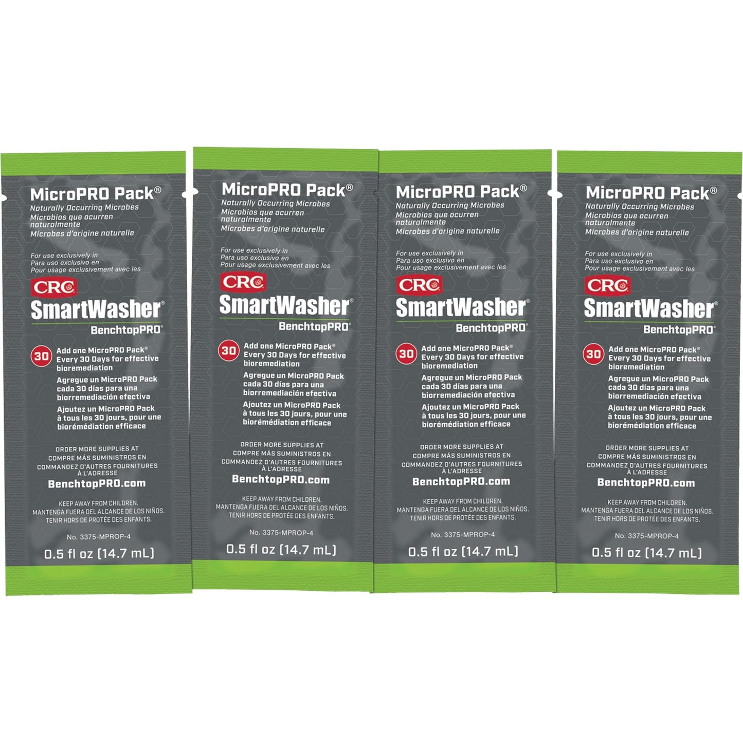 MicroPro Pack® Agent Nettoyant Microbien, 0,5 oz, Sachet