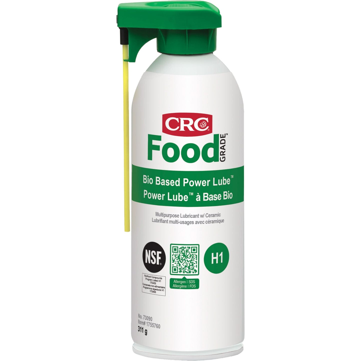 FoodGrade™ Bio Based Power Lube™ Multipurpose Lubricant with Ceramic, Aerosol Can
