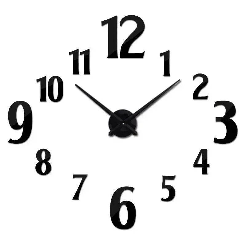 American Style Creative Three-Dimensional Decoration DIY Mirror Wall Stickers Nordic Clocks