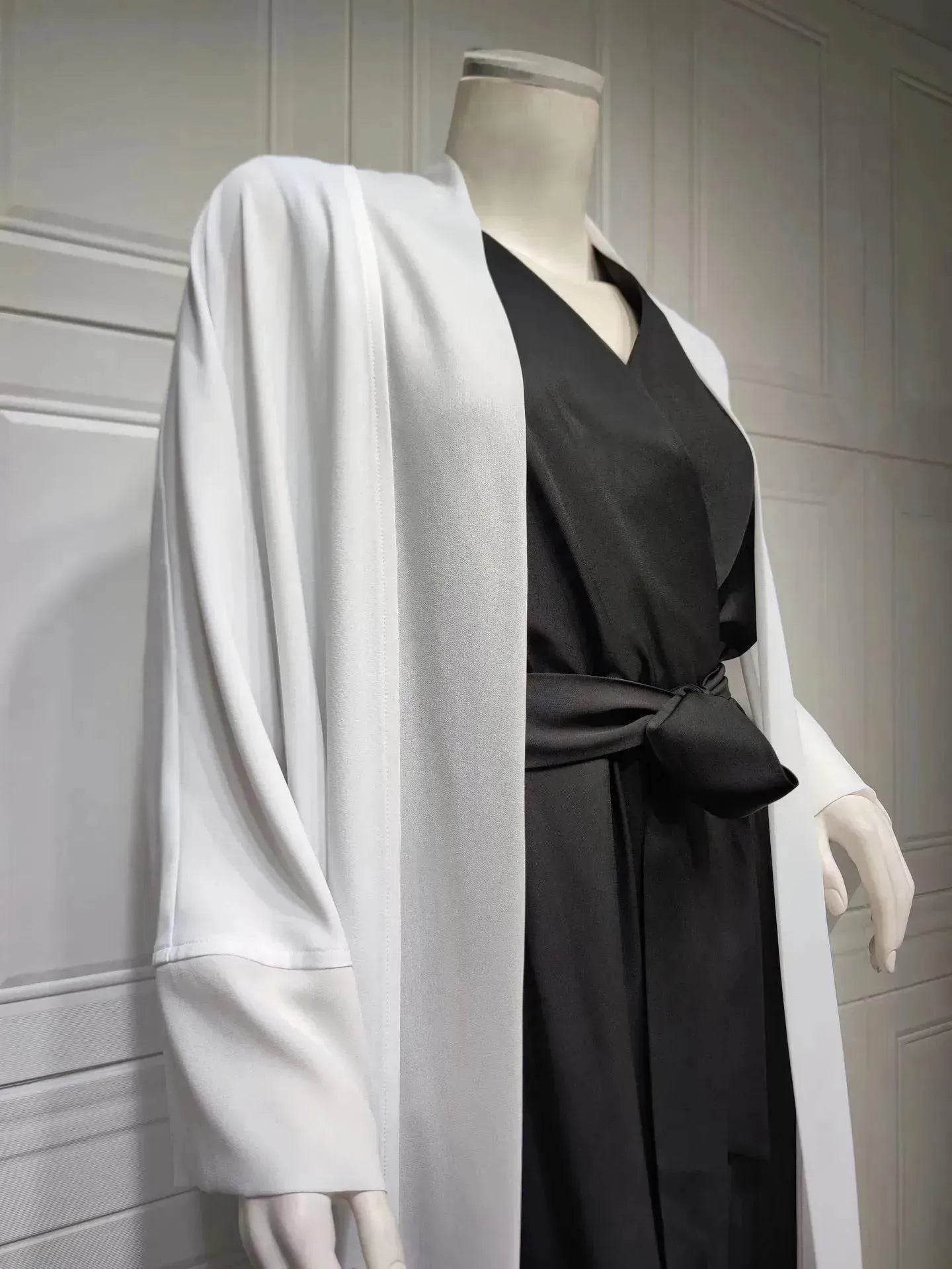 Arab Cardigan Coat Chiffon Patchwork