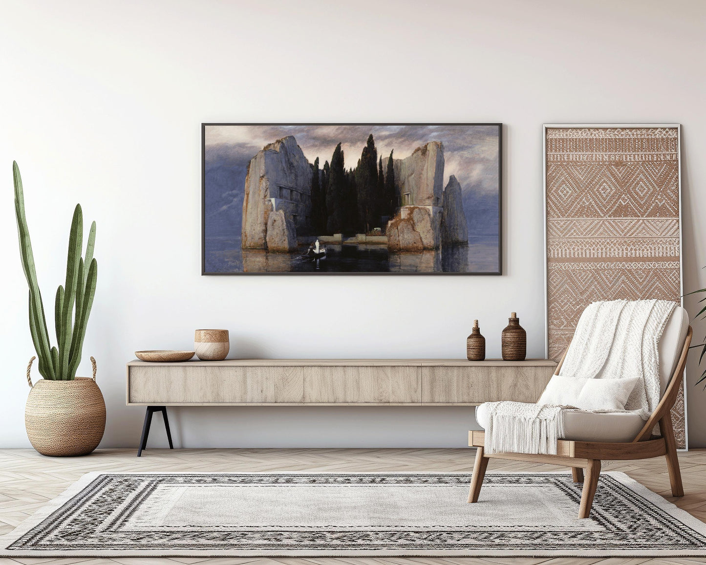 Arnold Böcklin - The Isle of the Dead | Eerie and Evocative Symbolist Art | PRINT | Available framed 2x1