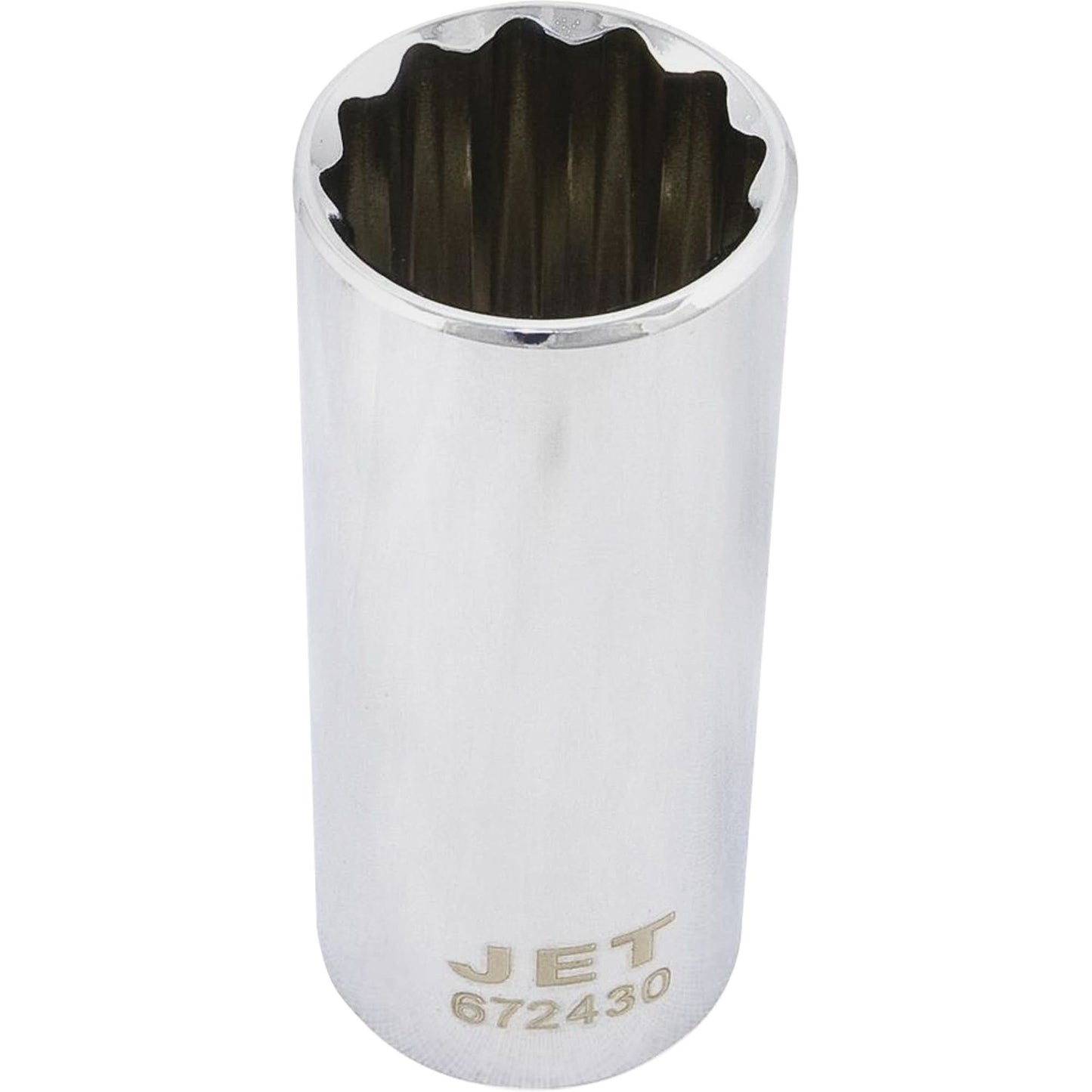 12-Point Chrome Socket, 15/16", 1/2" Drive, 12 Points, Deep