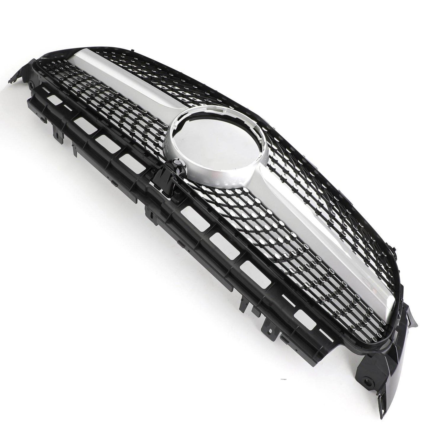 Diamond Silver Edge Front Grille For 2016 To 2019 Mercedes-Benz W213 E300 E400