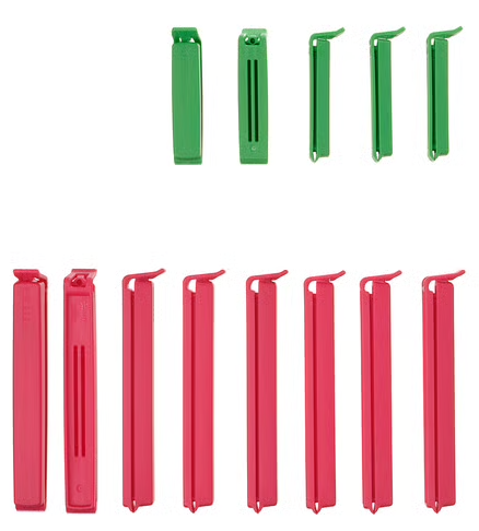 Multi-Color Food Bag Sealing Clips (Set of 13)