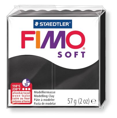Staedtler-Mars - Pâte à Modeler Fimo Soft - Noir