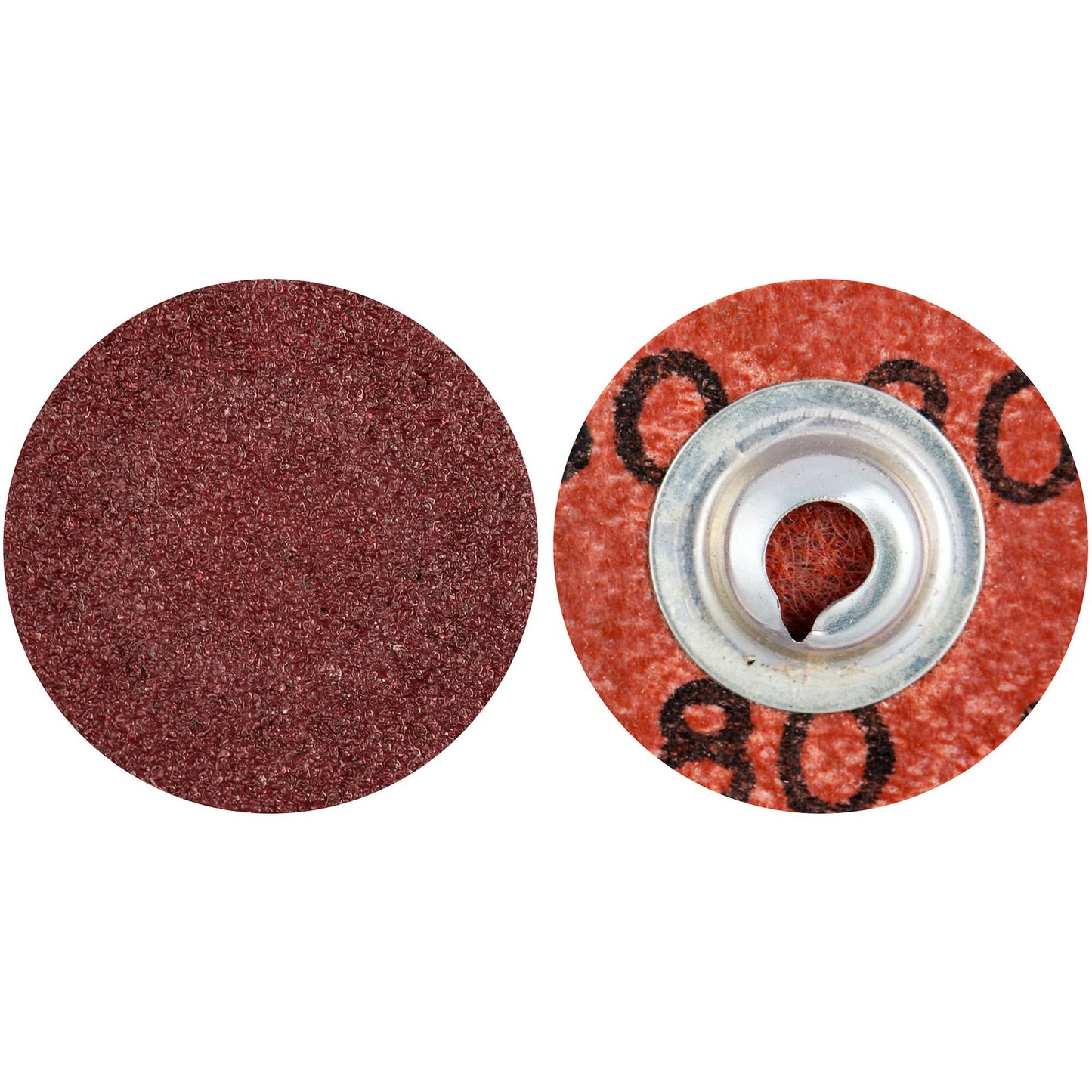 Quick-Change Surface Preparation Disc, 1" Dia., 80 Grit, Aluminum Oxide