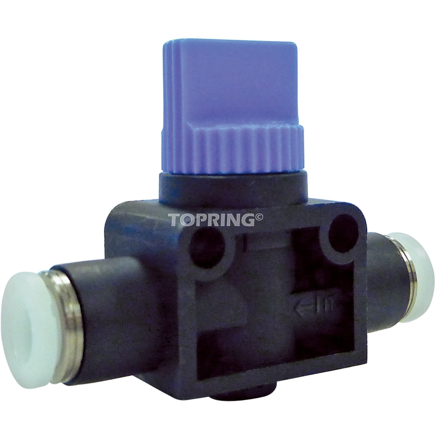 Mini-robinet à main droit bidirectionnel, entrée d'air NPT 1/2", sortie NPT 1/2", 150 PSI