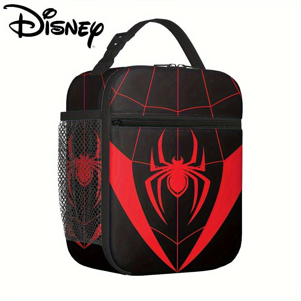 Disney Marvel Spider-Man Insulated Lunch Bag - Lightweight Nylon, Polyester Lined, Perfect For Work, School & Outdoor Camping