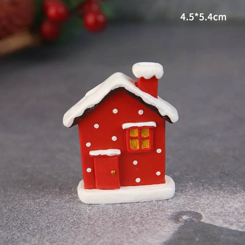 Decorative Resin Ornaments For Christmas Baked Cakes