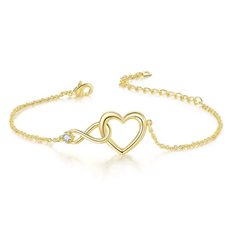 Bracelet cœur Bijoux de mode Bracelet amour polyvalent Cadeau pour petite amie Saint-Valentin