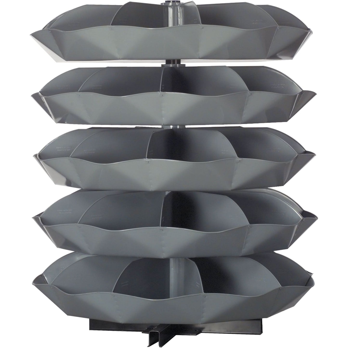 Rotabin® Storage Units, 625 lbs. Capacity per Level, 5 Level, 56" H x 44" Dia.