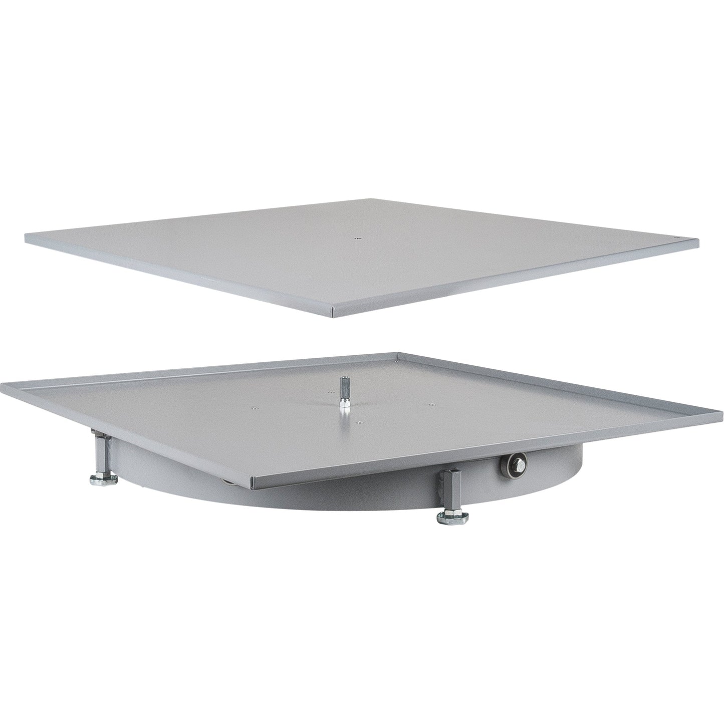 Heavy-Duty Industrial Carousel Drawer Cabinets, Steel, 27-1/2" W x 27-1/2" D x 4" H, Grey