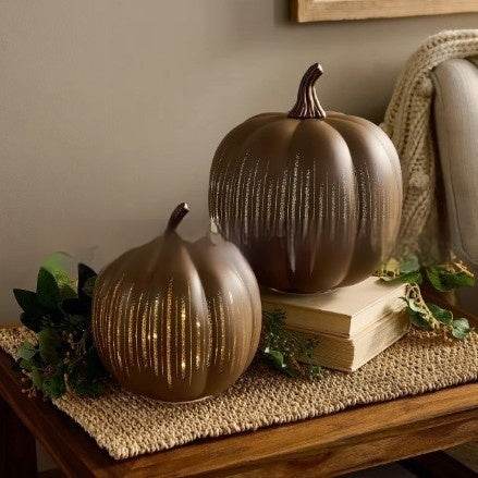 Starry Night Glass Halloween Pumpkin Decoration