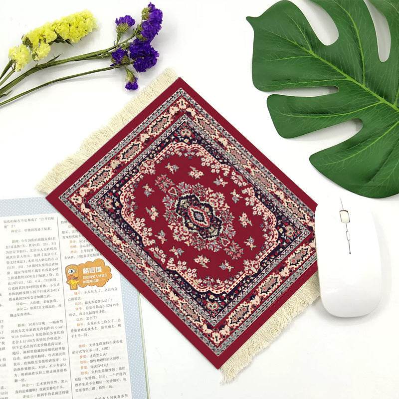 Office mouse pad, Suede fringe mouse pad Hot rubber Bohemian style