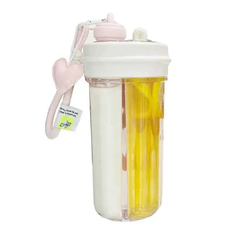Double Drink Sub-bin Tumbler Creative Straw Cup
