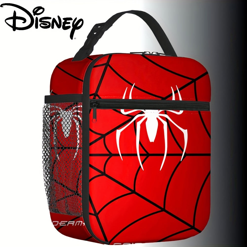 Disney Marvel Spider-Man Insulated Lunch Bag - Portable & Durable Nylon, Perfect For Work, School, Outdoor Camping | Keeps Food Fresh Or Cold