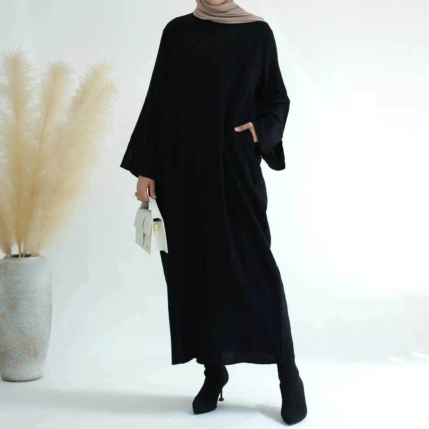 Plain Abaya Dress Eid Abaya 2025 Simple cotton abaya