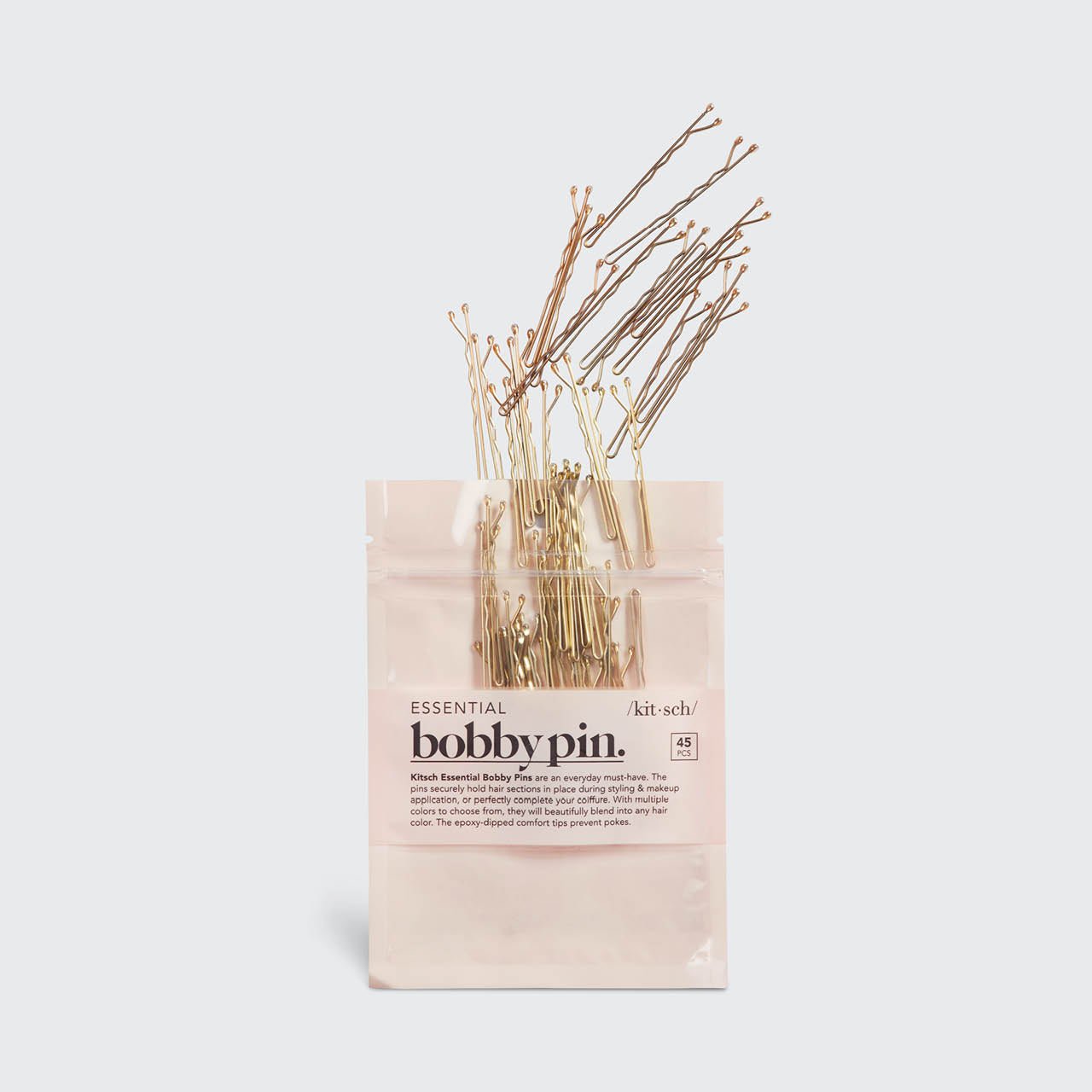 Essential Bobby Pins – 45 Piece Set (Gold)